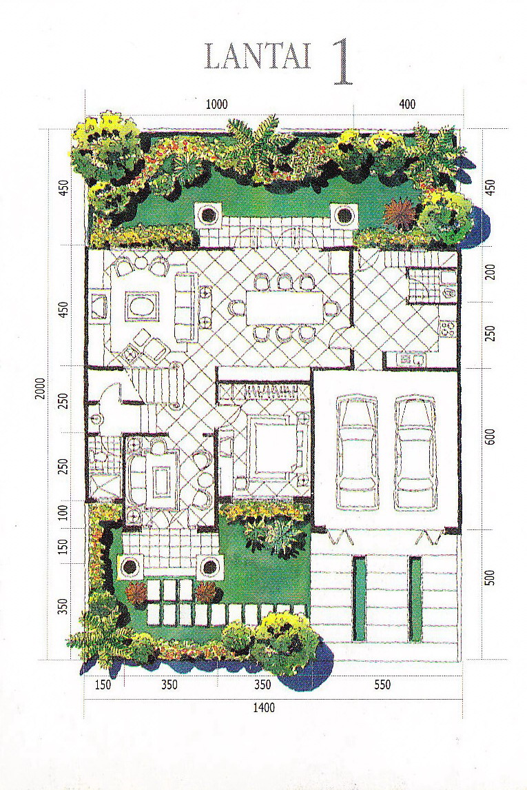 gambar rumah dan denahnya<br />