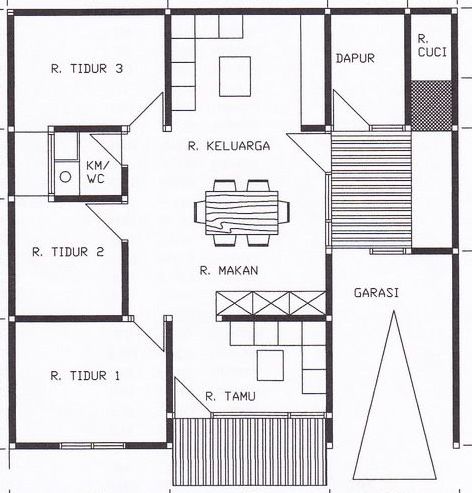 gambar rumah dan denahnya<br />